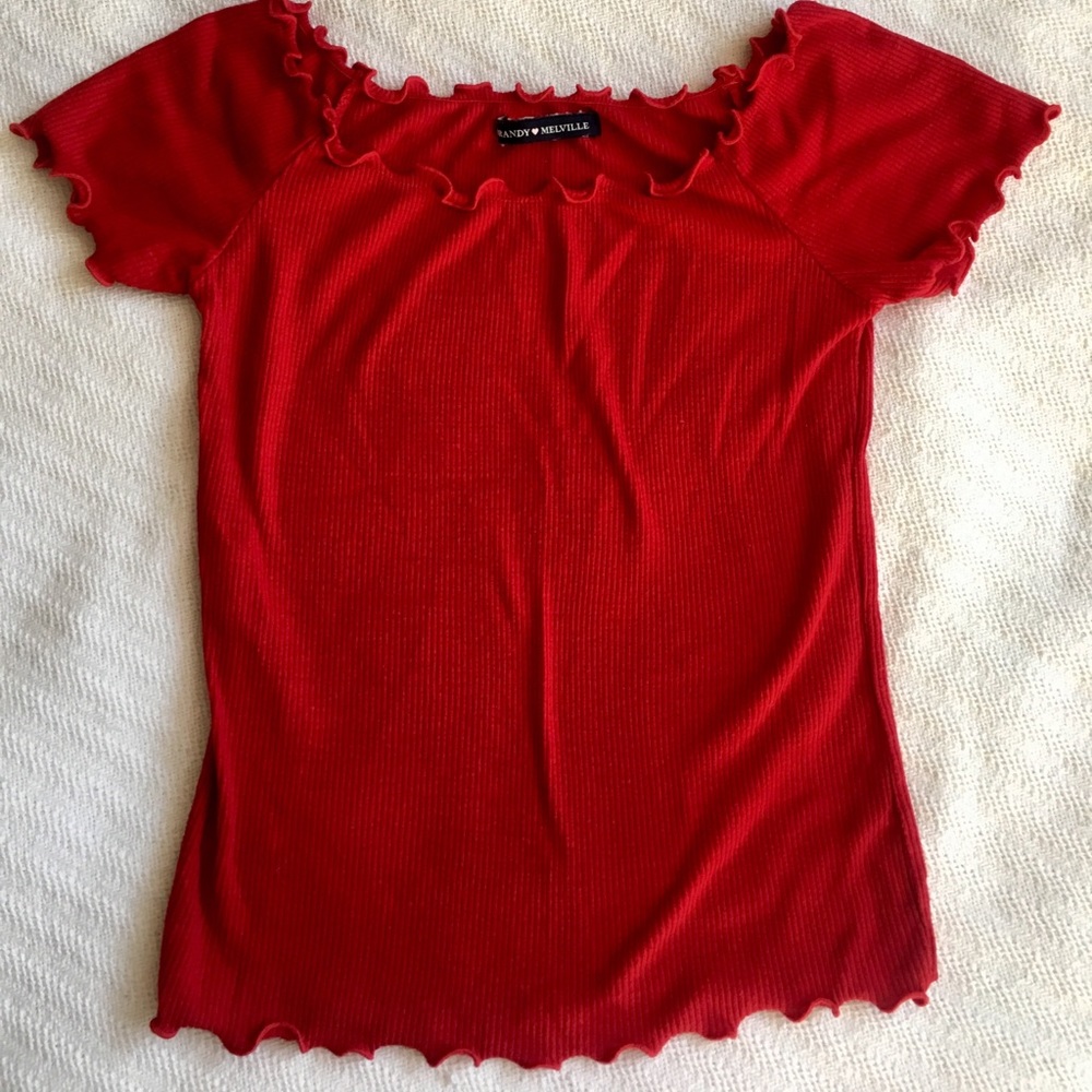 Brandy Melville Off the Shoulder Crop Top